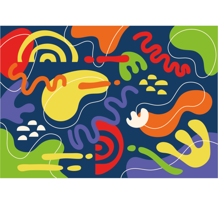 Fotoapeta abstrakcyjna fale kolorów w ruchu - TenStickers