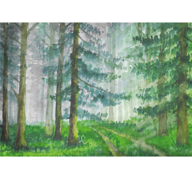 Fototapeta las szczegół ścieżki leśnej - TenStickers