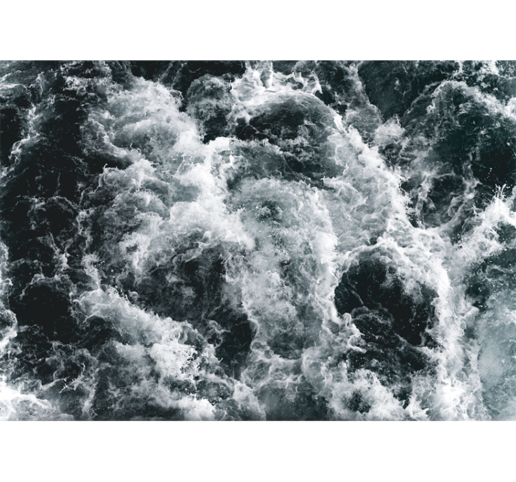 Fototapeta morze fale wzburzone oceanu - TenStickers