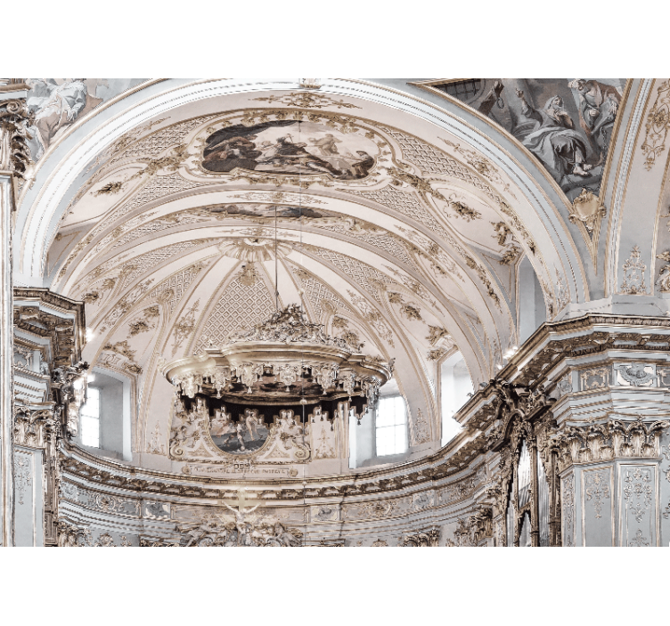 Fototapeta sztuka klasyczna zdobiony sufit - TenStickers