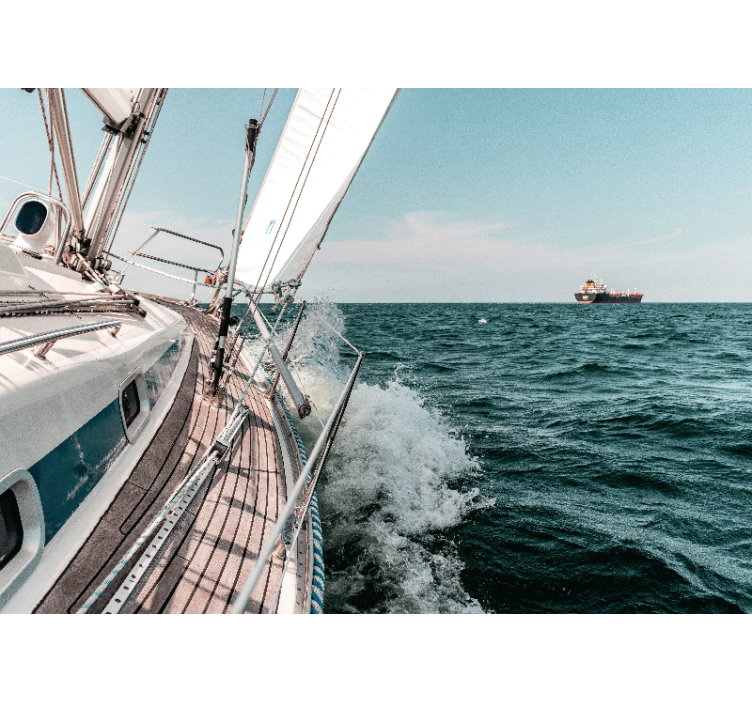Fototapeta morze przygoda na żaglach - TenStickers