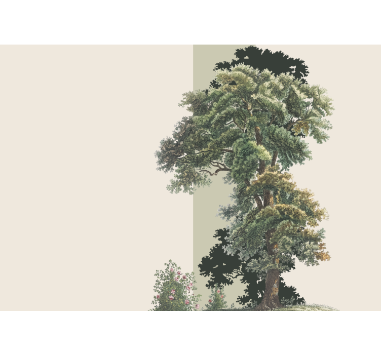 Tapetya natura kolorowy pejzaż liściasty - TenStickers