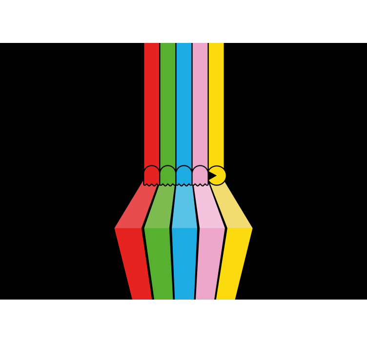 Fototapeta street art kolorowe pociągnięcia ołówkiem - TenStickers