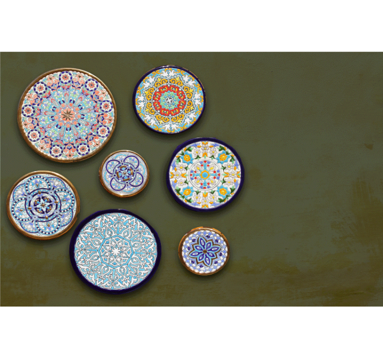 Fototapeta zwierzęta z misternymi okręgami - TenStickers