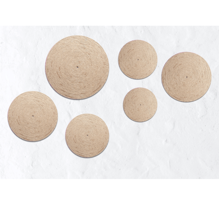 Fototapeta tekstury i wzory naturalne wzory okręgów - TenStickers