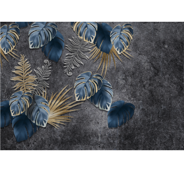 Fototapeta natura z detalami liści - TenStickers