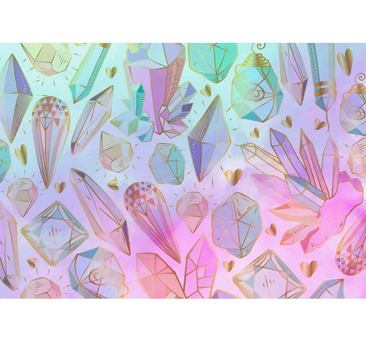 Fototapeta artystyczna wzór geometrycznych kamieni - TenStickers