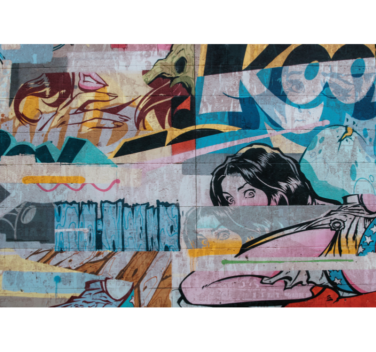 Fototapeta street art graffiti miejski - TenStickers