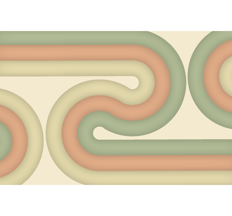 Fototapeta do salonu zakrzywiony wzór retro - TenStickers