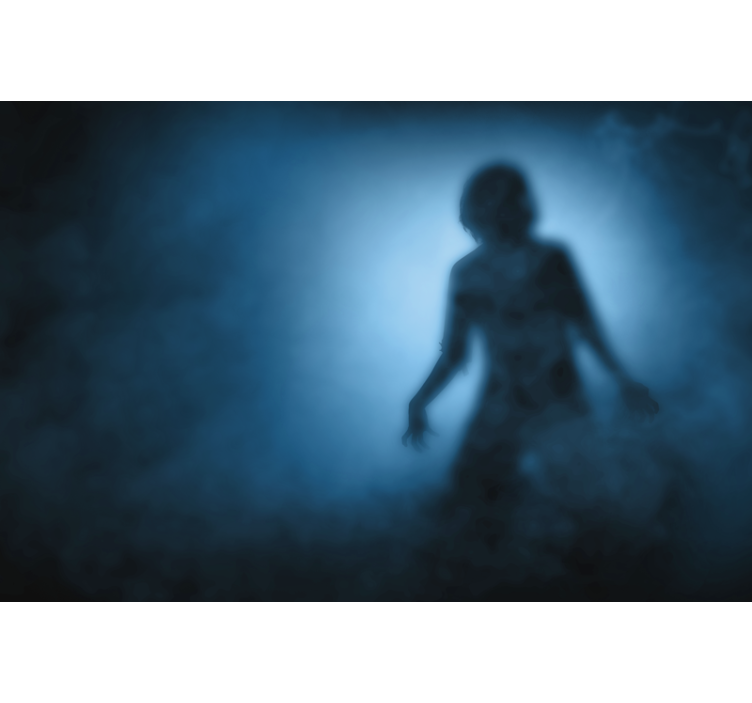 Fototapeta Halloween Sylwetka zombie - TenStickers