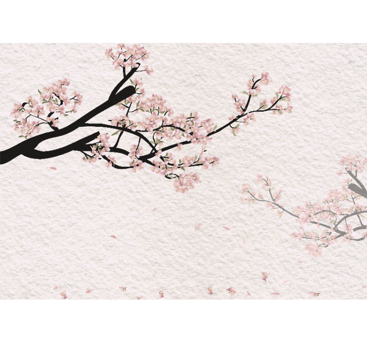 Fototapeta panoramiczna kwiat wiśni - TenStickers