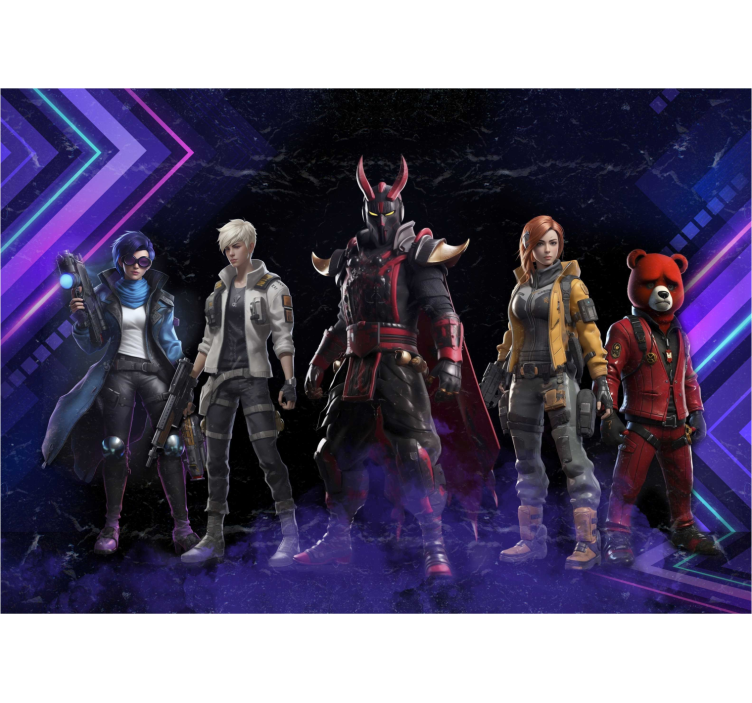 Fototapeta do pokoju młodzieżowego futurystyczne postacie - TenStickers