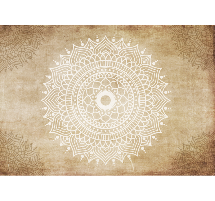 Fototapeta mandala stary papier teksturowany - TenStickers