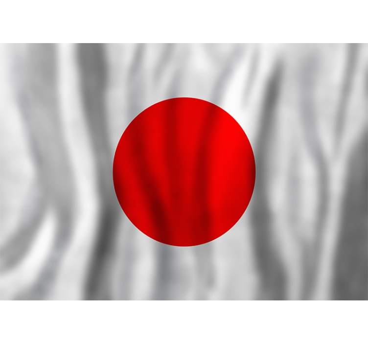 Fototapeta miasto japońska flaga - TenStickers