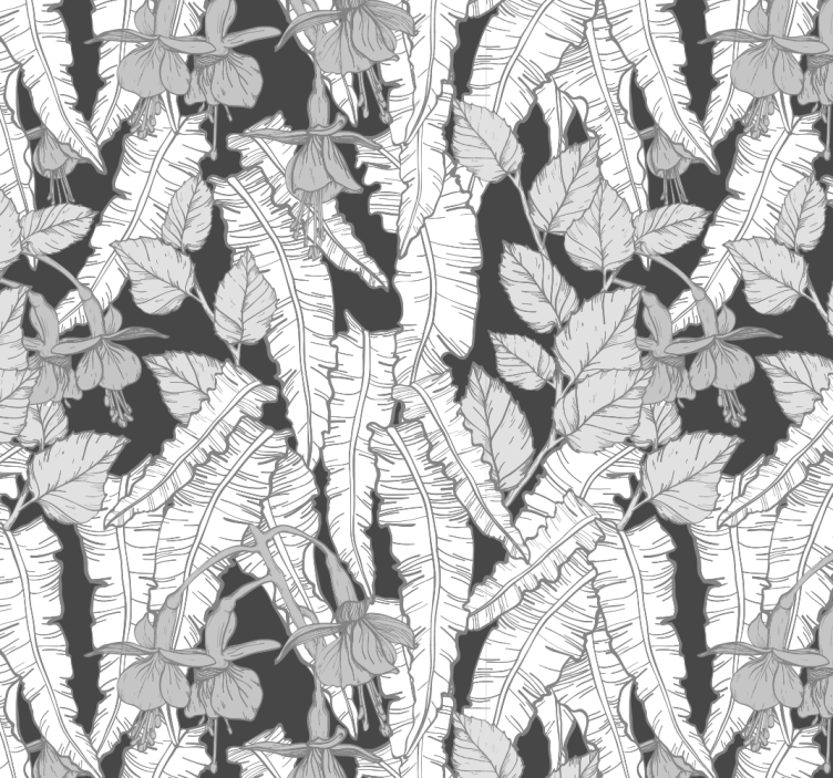 Fototapeta do biura szary projekt lasu deszczowego - TenStickers