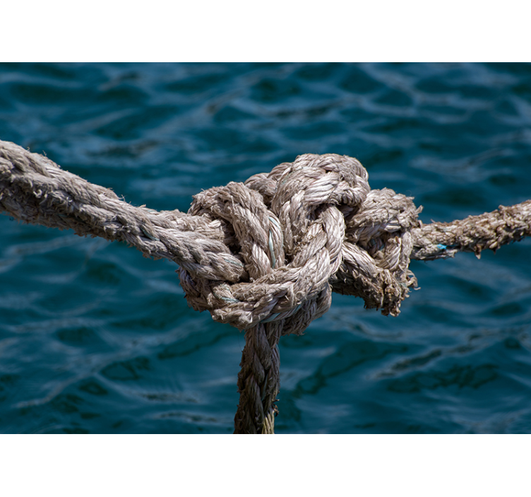 Fototapeta morze wytrzymałość węzła morskiego - TenStickers