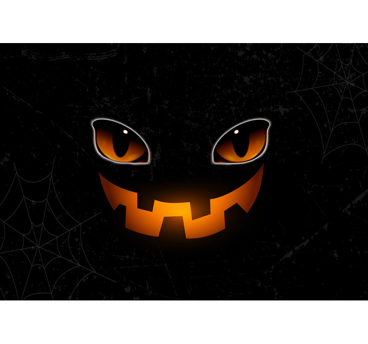 Fototapeta Halloween straszne oczy dyni - TenStickers