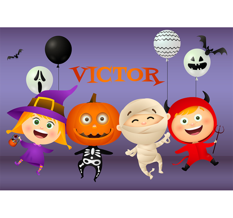 Fototapeta halloween przyjaciele halloweenowej zabawy - TenStickers