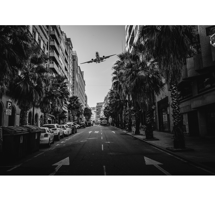 Fototapeta miasto widok z lotu ptaka - TenStickers