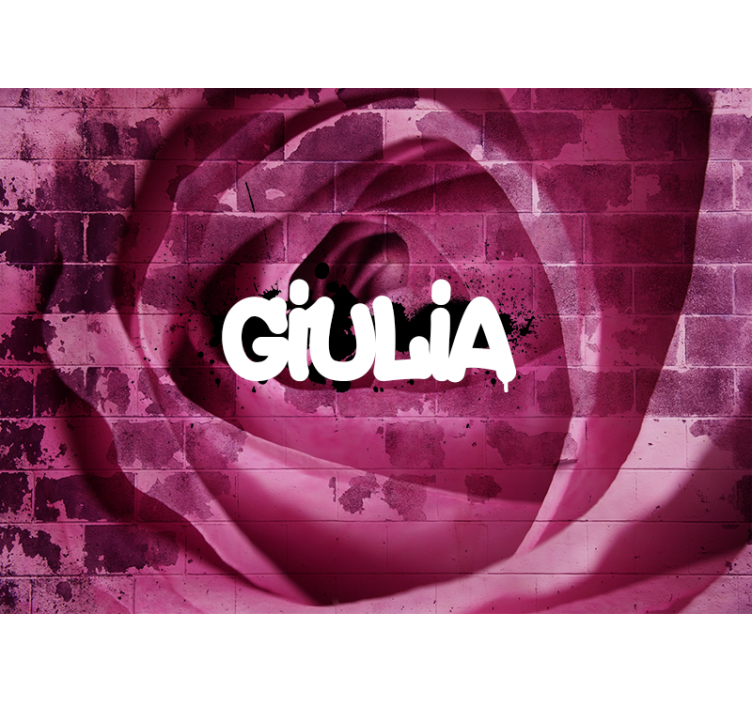 Fototapeta w kwiaty niestandardowy projekt róży - TenStickers