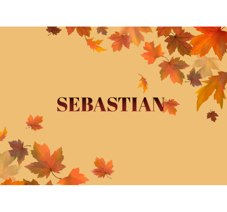 Fototapeta w kwiaty arranżacja jesiennych liści - TenStickers