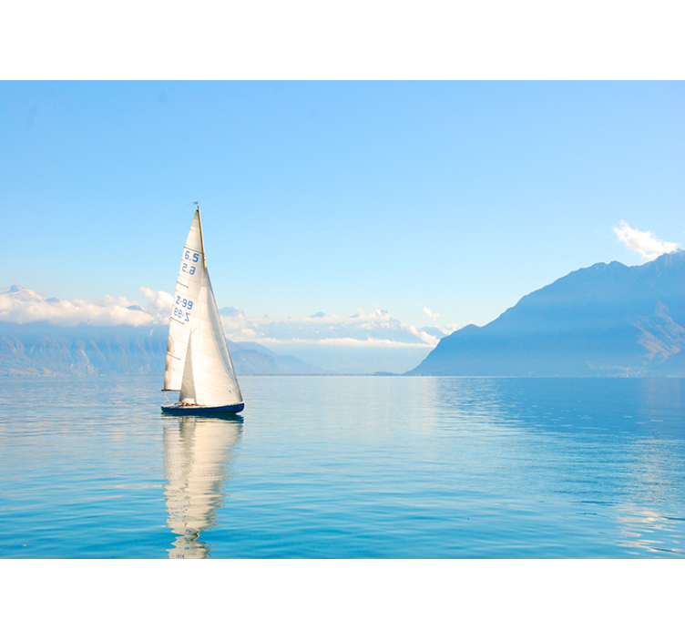 Fototapeta morze Żeglowanie po wodzie - TenStickers