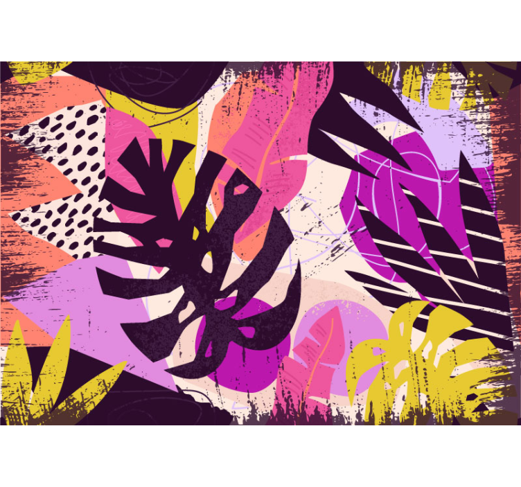 Fotoapeta abstrakcyjna żywe kolorowe kształty - TenStickers