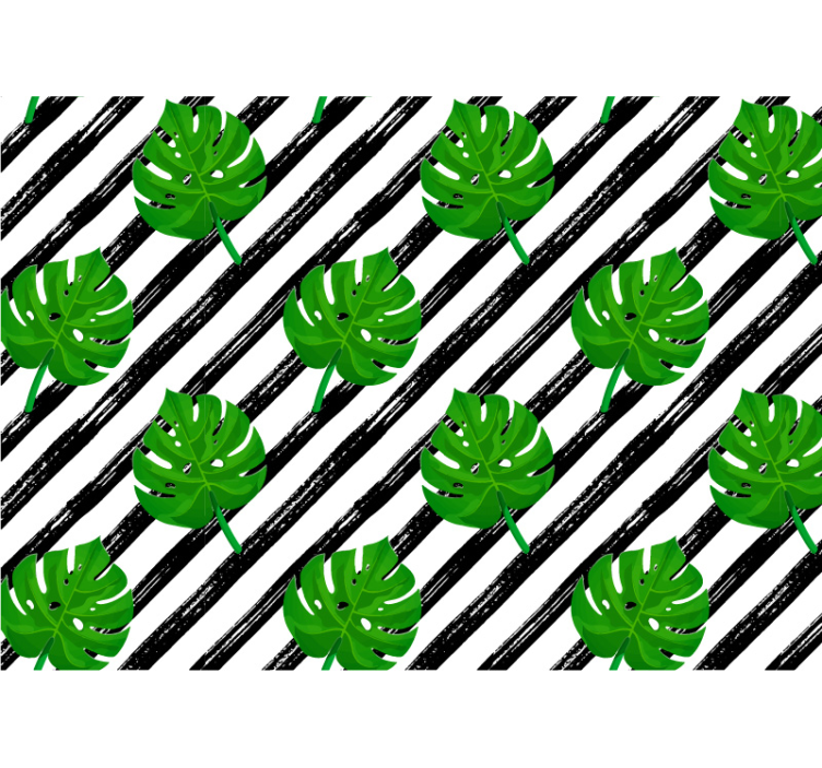 Fototapeta wzór liści tropikalnych - TenStickers