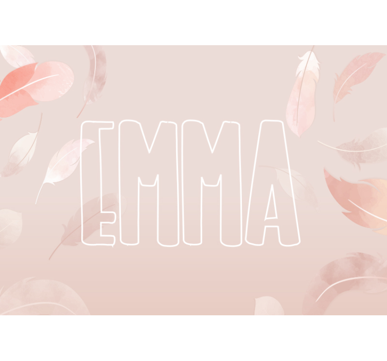 Fototapeta do pokoju dziecięcego z personalizacją imienia - TenStickers