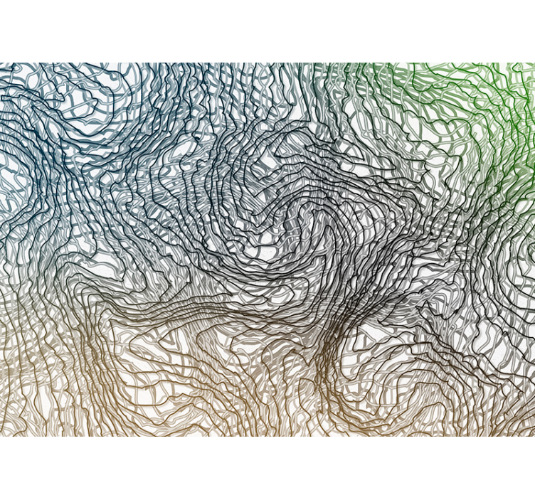 Fototapeta tekstury i wzory organiczne motywy linii - TenStickers