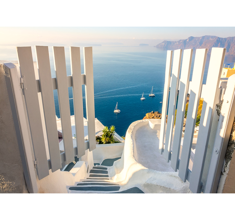 Fototapeta wejście na plażę pod morzem - TenStickers