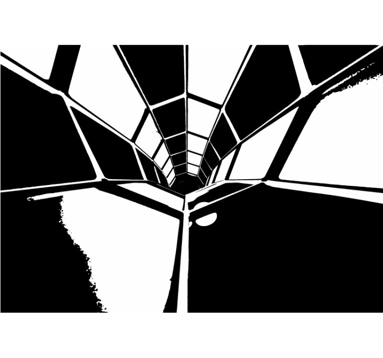 Fotoapeta abstrakcyjna geometryczny widok perspektywiczny - TenStickers