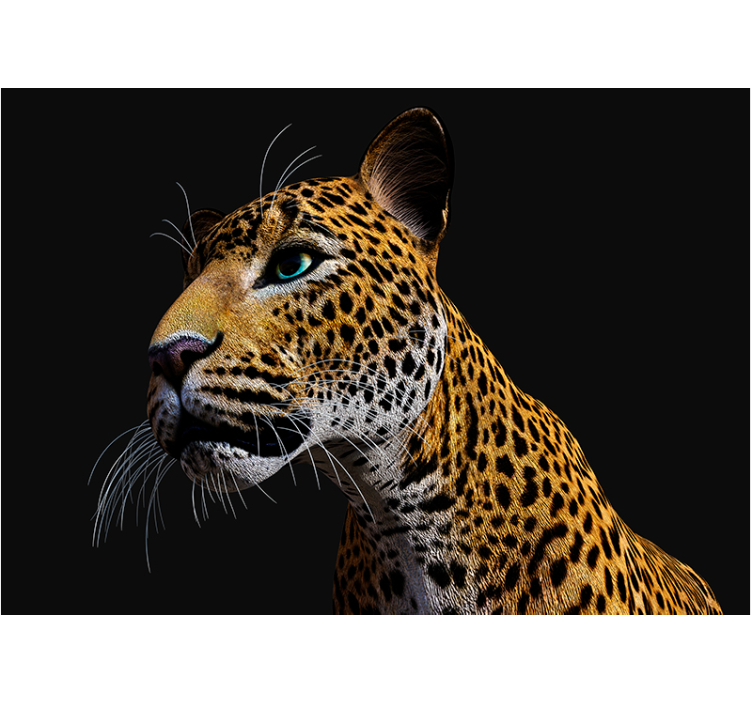 Fototapeta zwierzęta leopard w zbliżeniu - TenStickers