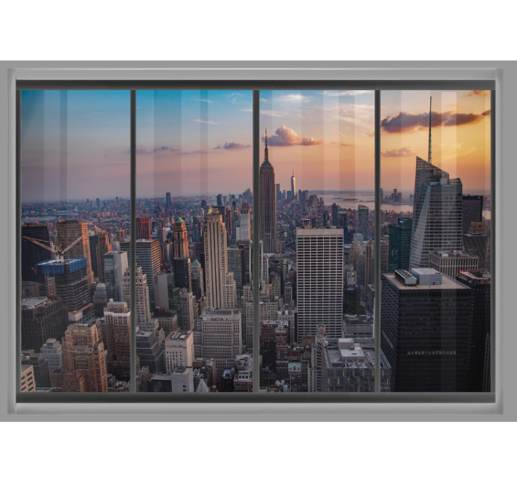 Fototapeta nowy jork panorama z empire state - TenStickers