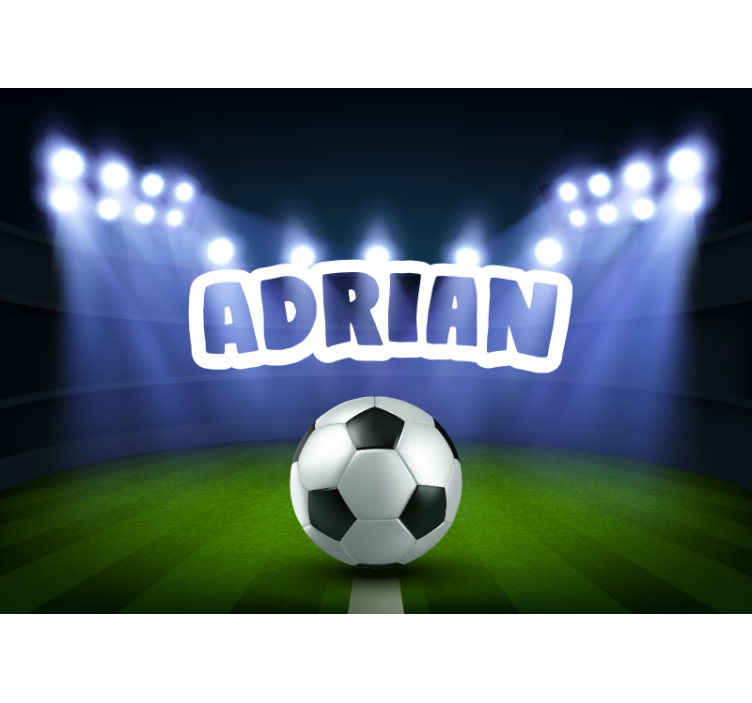 Fototapeta ludzie świętowanie na boisku piłkarskim - TenStickers