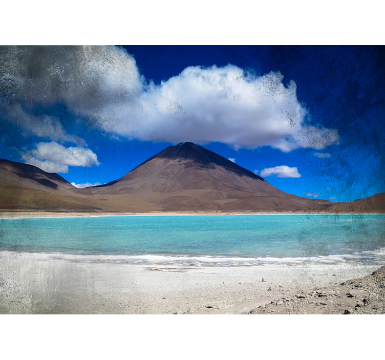 Fototapeta krajobraz perspektywa jeziora alpejskiego - TenStickers