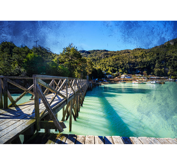 Fototapeta krajobraz malownicza ścieżka nadbrzeżna - TenStickers