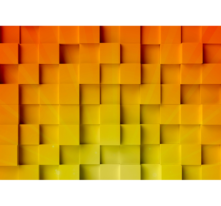 Fototapeta tekstury i wzory motyw geometrycznych sześcianów - TenStickers