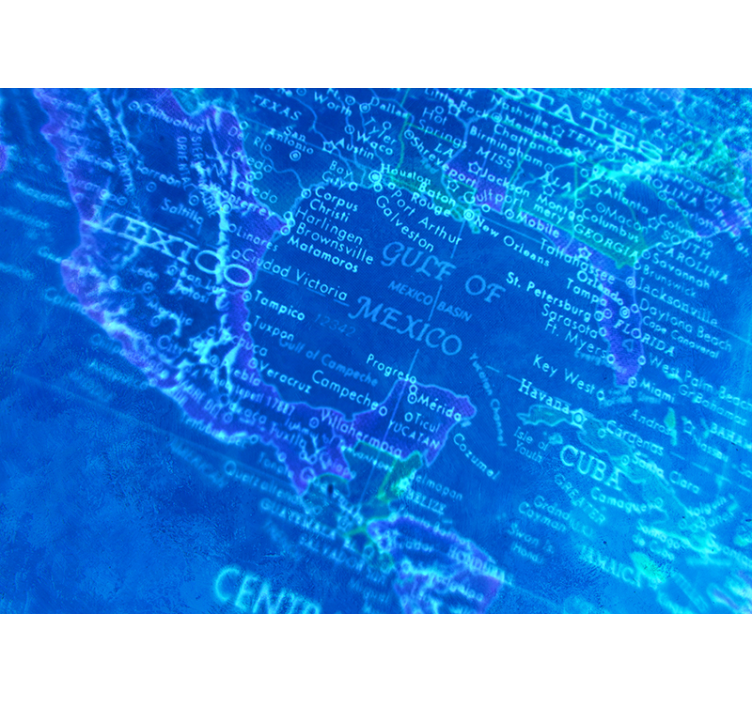 Fototapeta z mapą świata w stylu vintage - TenStickers