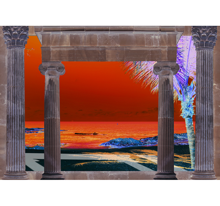 Fototapeta krajobraz widok na tropikalne wybrzeże - TenStickers