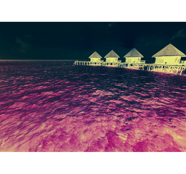 Fototapeta jezioro spokojny wypoczynek nad wodą - TenStickers