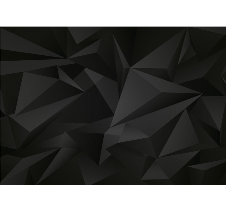 Geometryczna fototapeta 3d dark poly - TenStickers