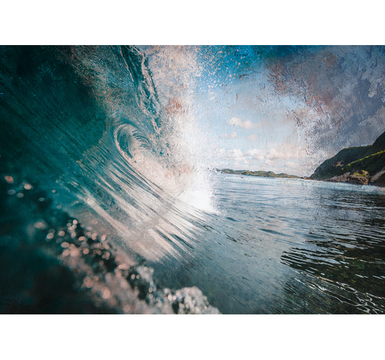 Fototapeta morze energiczny przypływ morski - TenStickers