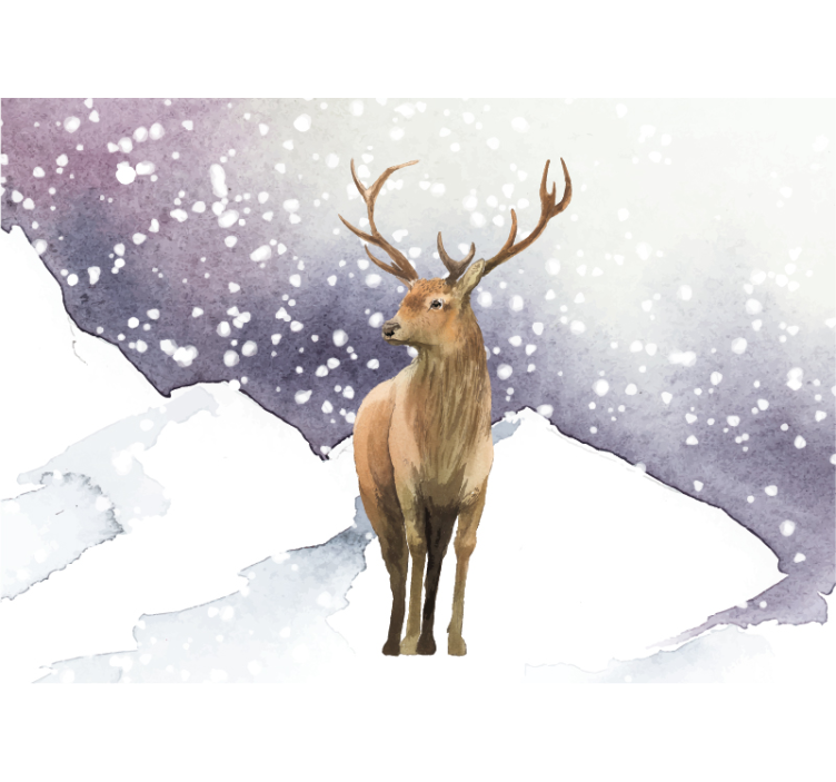 Fototapeta zwierzęta scena majestatycznych jeleni - TenStickers