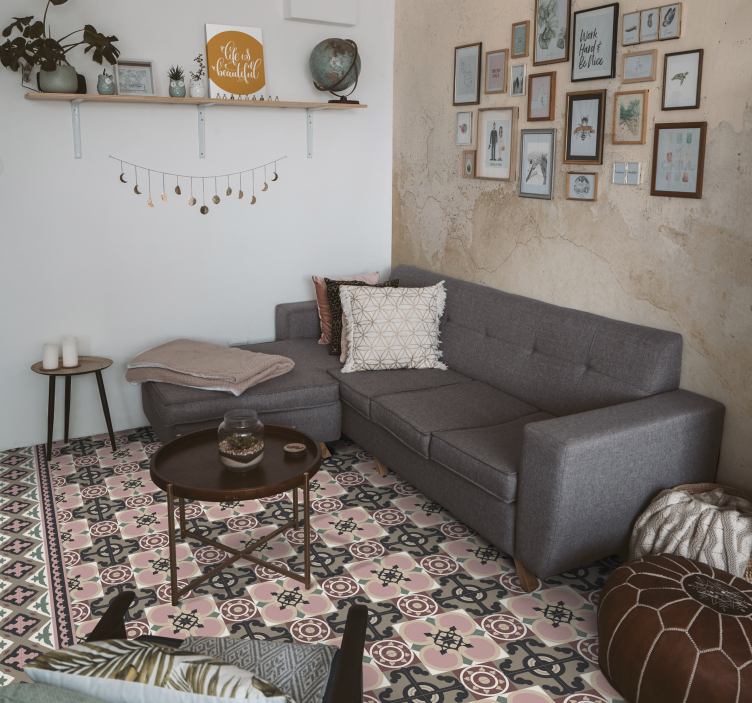 Tapeta do salonu tekstury i wzory Tekstura w kolorze piasku - TenStickers