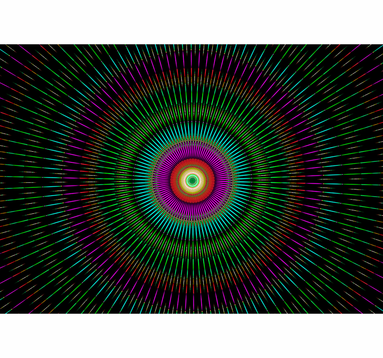 Fotoapeta abstrakcyjna wzór promienistej spirali - TenStickers