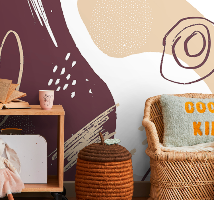 Fotoapeta abstrakcyjna abstrakcyjne kształty geometryczne - TenStickers