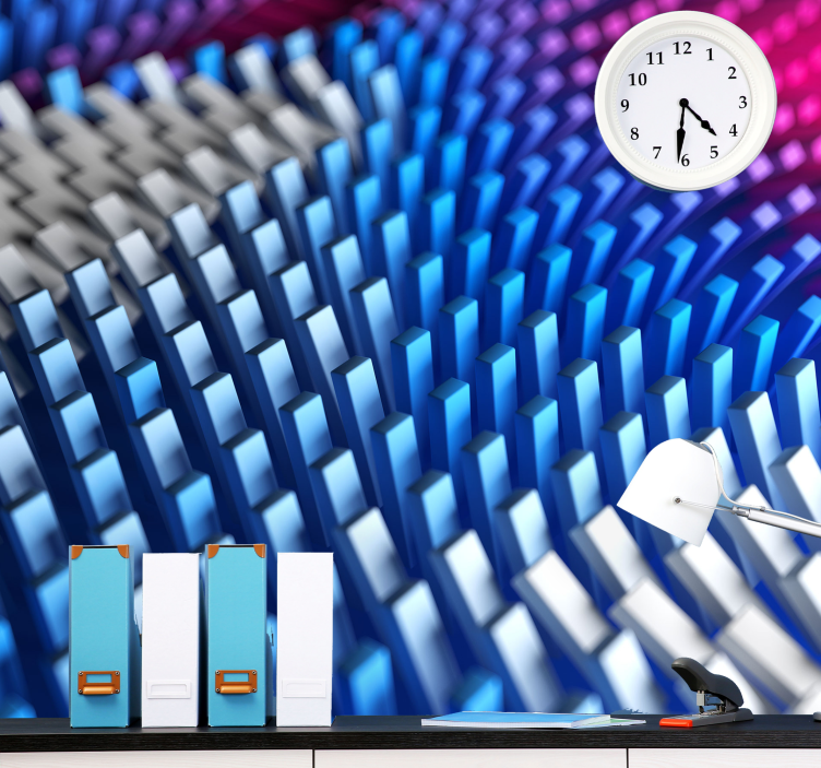 Fotoapeta abstrakcyjna fale geometryczne z fakturą - TenStickers