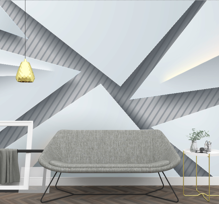 Fotoapeta abstrakcyjna w geometryczne warstwy - TenStickers