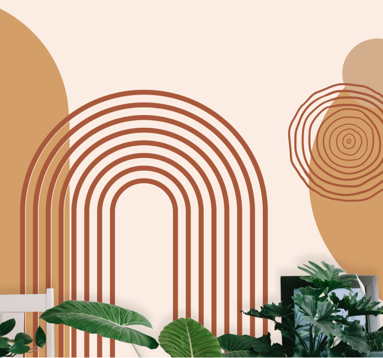 Fotoapeta abstrakcyjna z geometrycznymi liniami - TenStickers